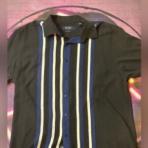 Nat Nast Luxury Originals Men Size Large Retro Bowling Shirt American Fit